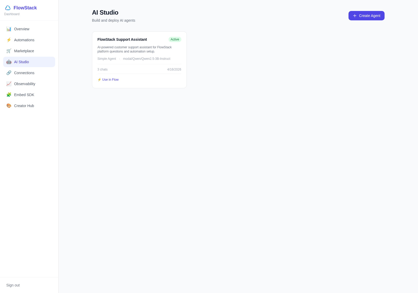 FlowStack AI Studio